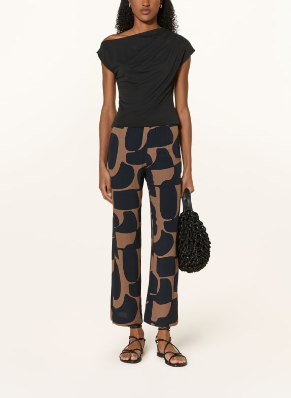 OPUS PANTS Culotte MALOTTA DONKERBLAUW / LICHTBRUIN