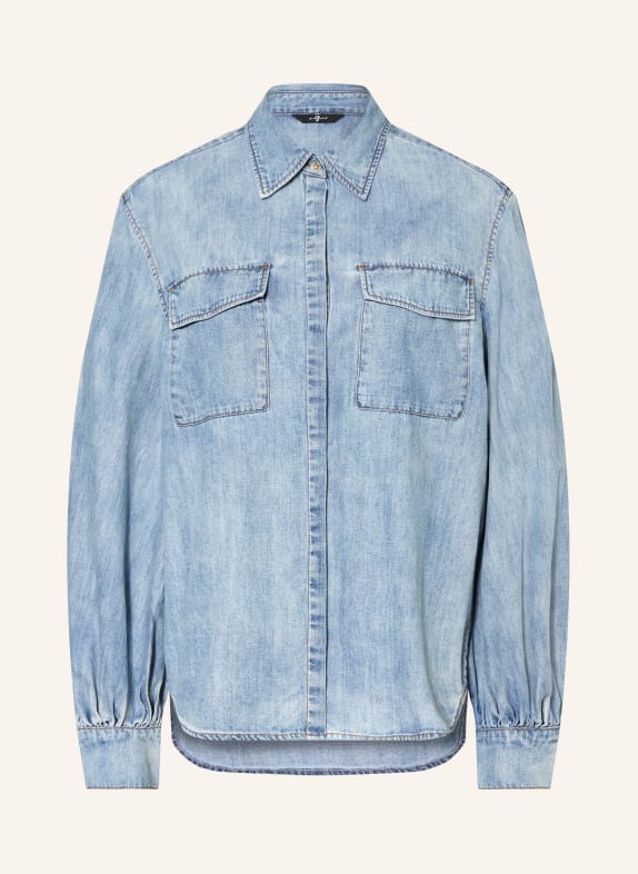 7 for all mankind Blouse en jean CHAMBRAY BLEU CLAIR