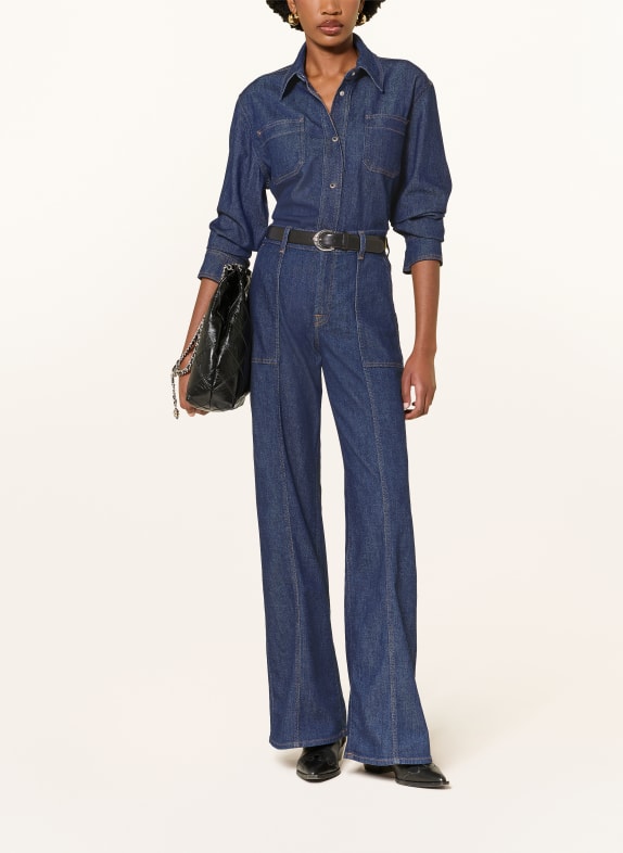 7 for all mankind Jeansblouse UTILITY CLASSIC DONKERBLAUW