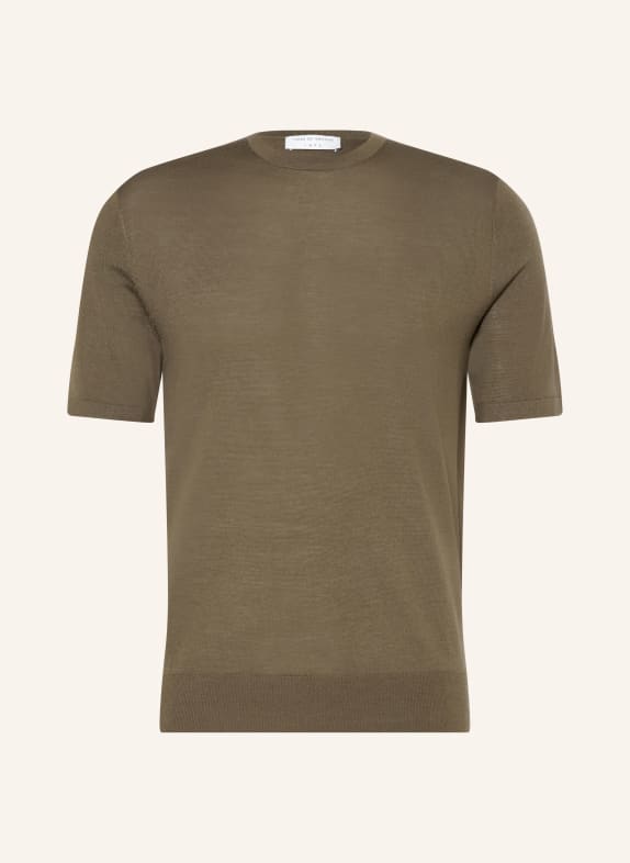 TIGER OF SWEDEN Gebreid shirt CONNOR KAKI