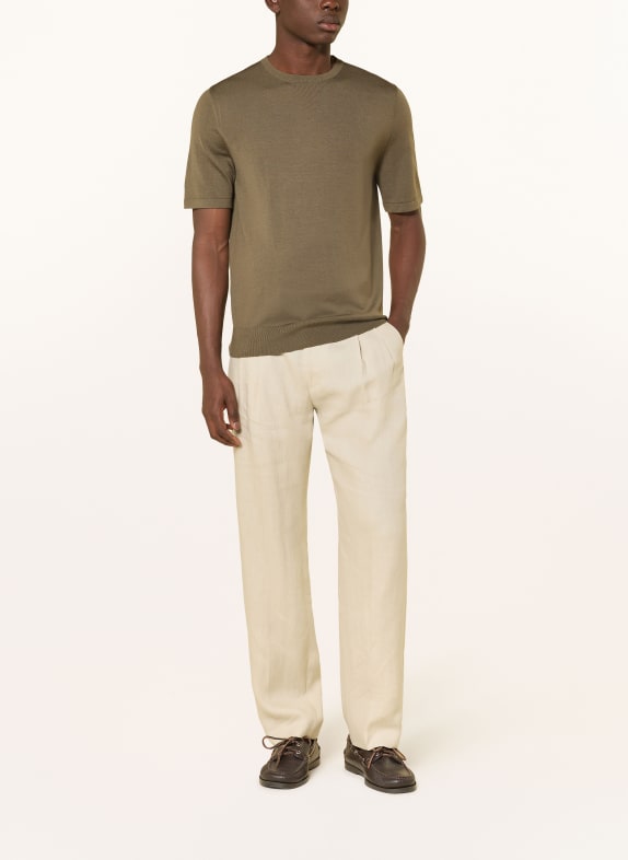TIGER OF SWEDEN Strickshirt CONNOR KHAKI