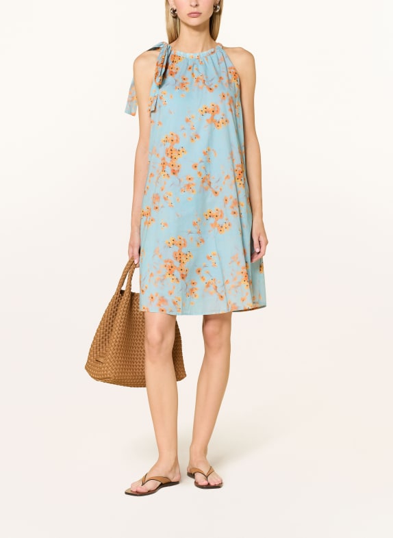 Marc O'Polo Kleid HELLBLAU / ORANGE / SCHWARZ