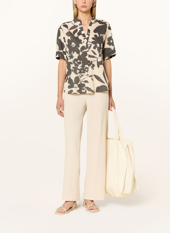 Marc O'Polo Blouse DONKERGRIJS / CRÈME