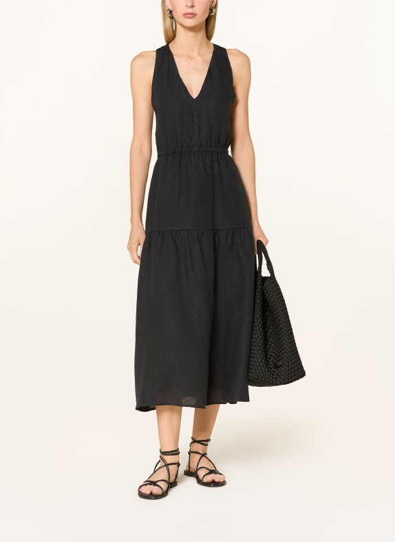 Marc O'Polo Leinenkleid SCHWARZ