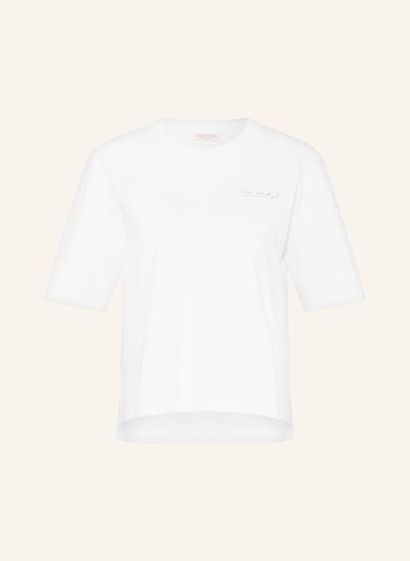Marc O'Polo T-Shirt WEISS / GRAU / ORANGE