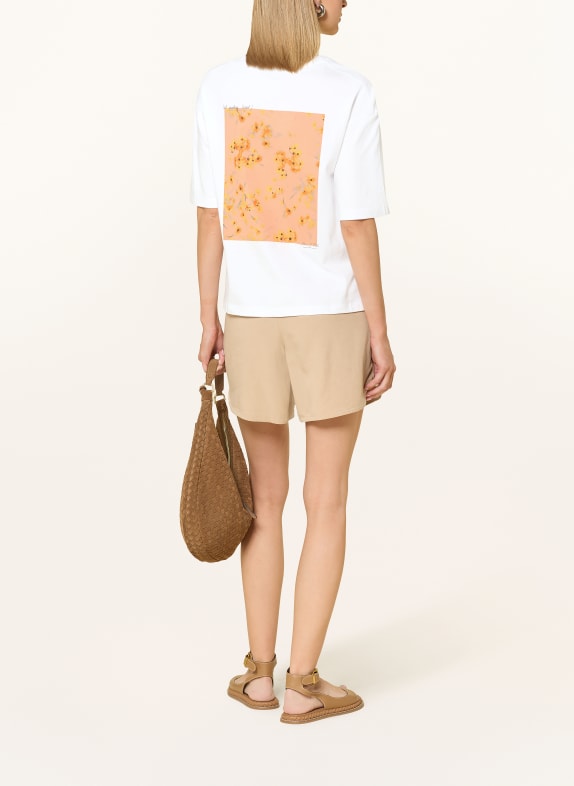Marc O'Polo T-shirt HVID / GRÅ / ORANGE