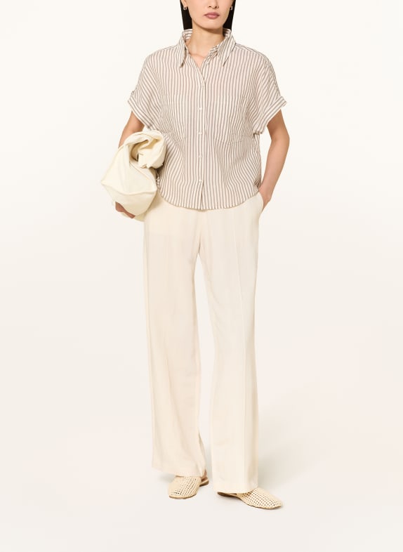 Marc O'Polo Overhemdblouse BEIGE / GRIJS / DONKERORANJE