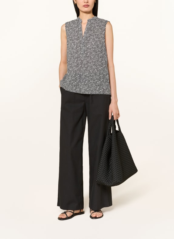 Marc O'Polo Blusetop DONKERGRIJS / WIT