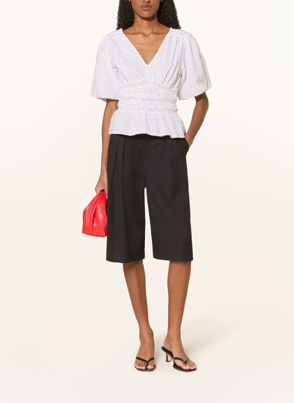 NEO NOIR Blouse SAPURA WIT / ZWART