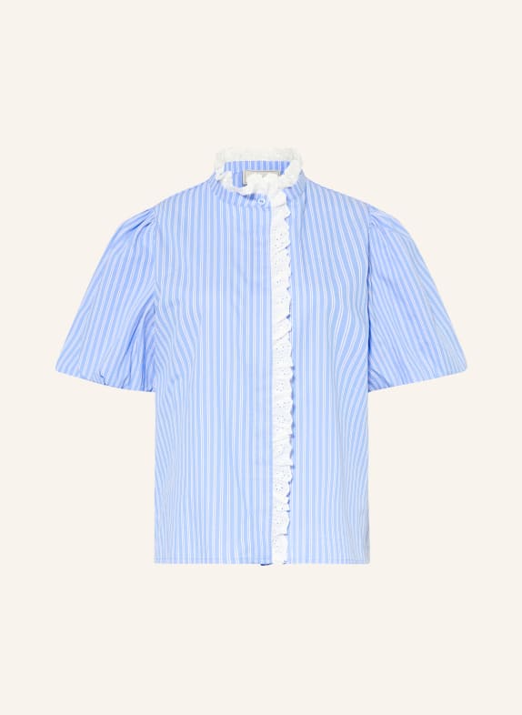 NEO NOIR Bluse ULIA HELLBLAU / WEISS