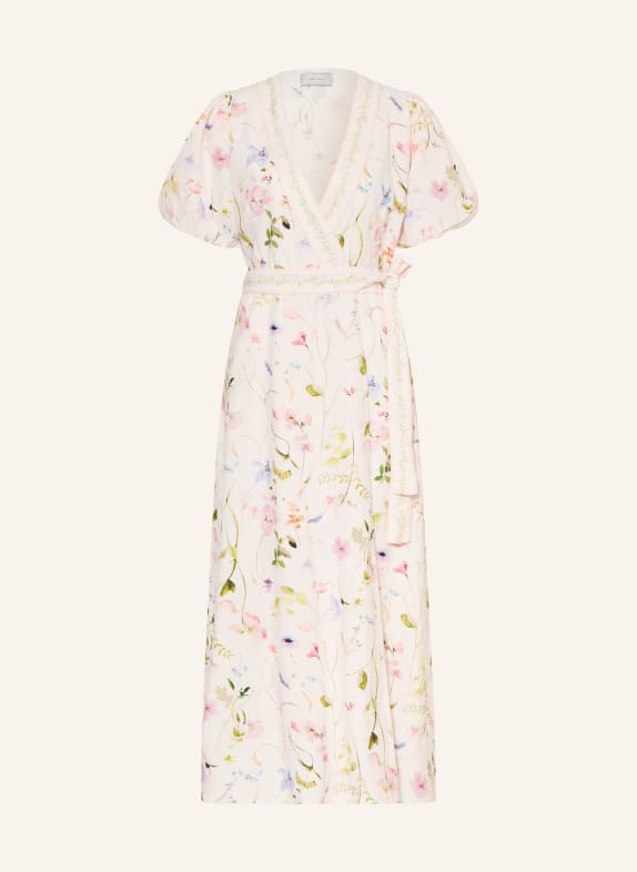 NEO NOIR Robe portefeuille CLARINE ROSE CLAIR / LILAS / VERT
