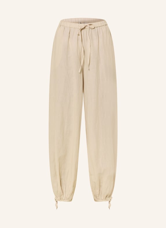 NEO NOIR Pantalon ROXANE en lin BEIGE