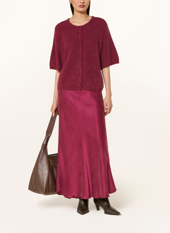 MSCH COPENHAGEN MSCHBONDIE HOPE cardigan with 3/4 sleeves DARK RED