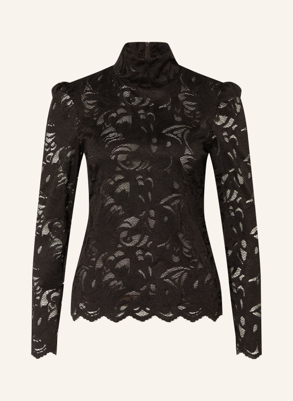 van Laack Blusenshirt VL-CADOA-LV aus Spitze SCHWARZ