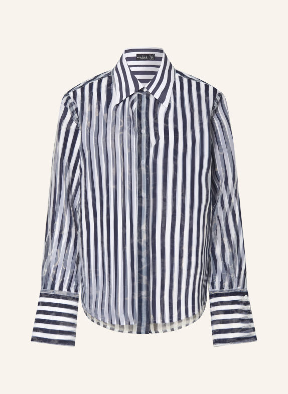van Laack Hemdbluse VL-AZIKOU-F DUNKELBLAU / WEISS