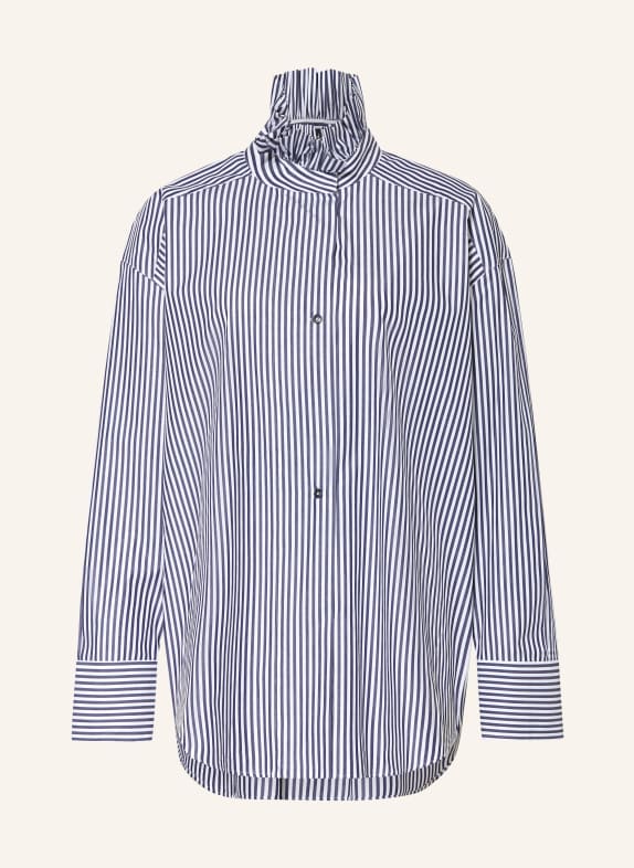 van Laack Blus VL-URMINA-XX MÖRKBLÅ / VIT