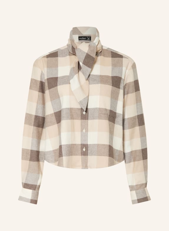 van Laack Flannel Blouse VL-FLOKEA-FKOS BEIGE / CREAM / TAUPE
