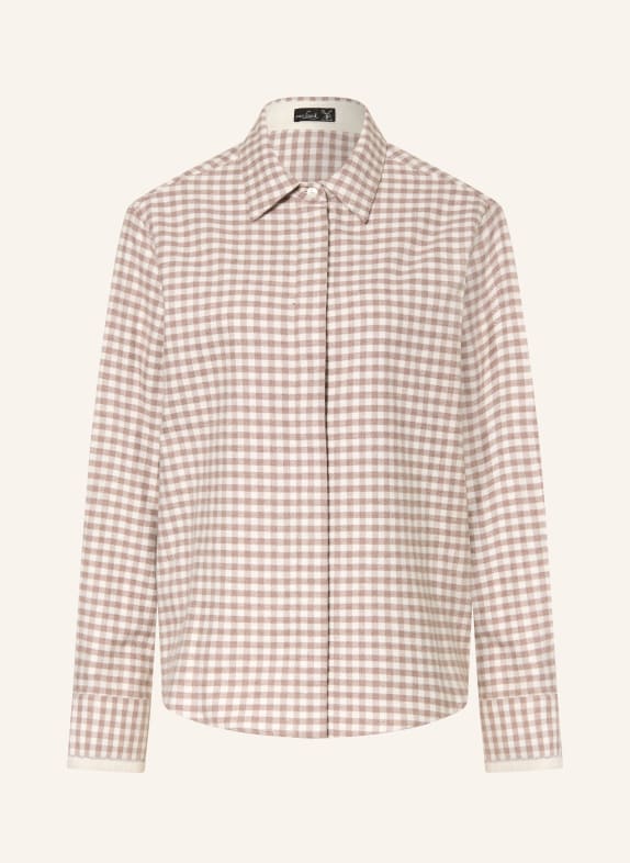 van Laack Hemdbluse VL-AZITAN-F1SPK aus Flanell TAUPE / CREME