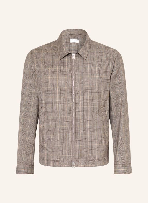 TIGER OF SWEDEN Overshirt BARNABY DARK BROWN / BEIGE / CREAM