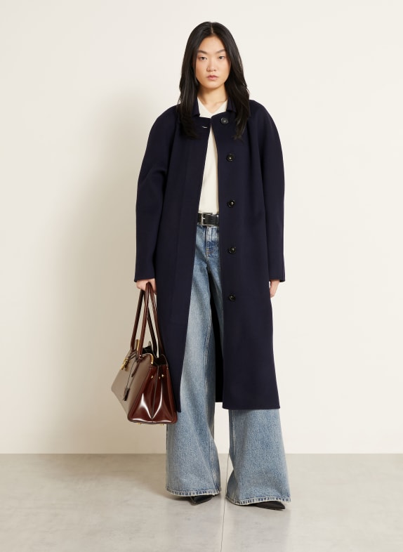STELLA McCARTNEY Wool coat DARK BLUE