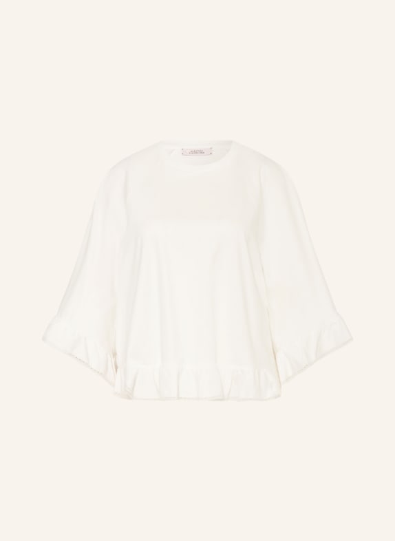 DOROTHEE SCHUMACHER Off-shoulder shirt SOFT VOLUME WHITE