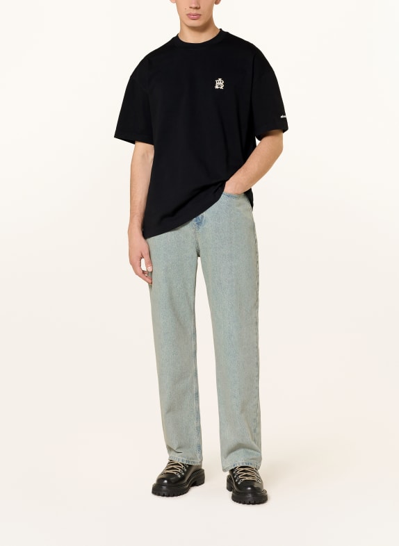 about:blank T-shirt ZWART / WIT
