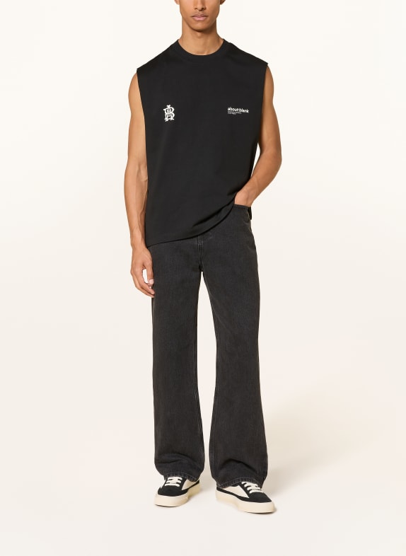 about:blank Tanktop ZWART