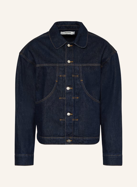 about:blank Veste en jean raw indigo