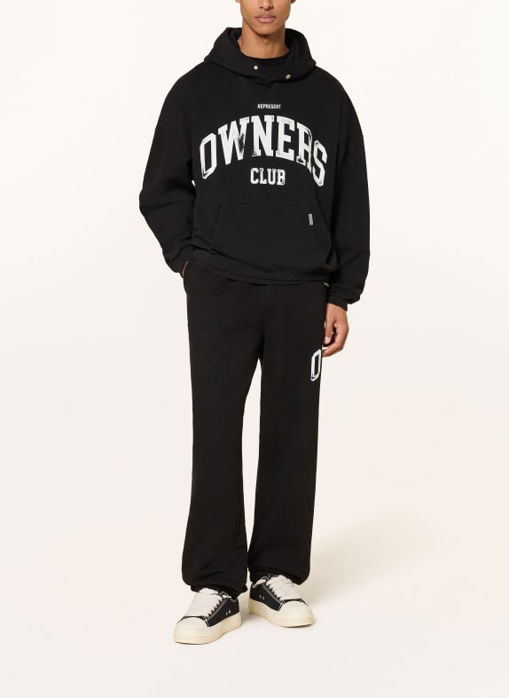 REPRESENT Joggingbroek OWNERS ZWART / WIT