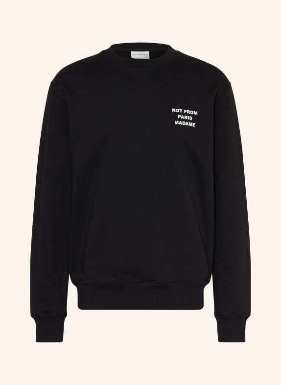 DRÔLE DE MONSIEUR Sweat-shirt LE SWEAT-SHIRT SLOGAN NOIR / BLANC