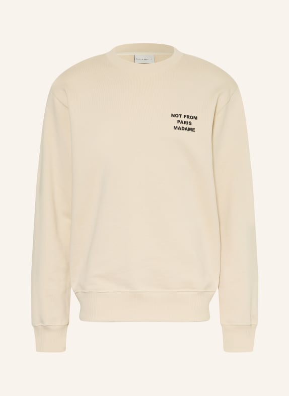 DRÔLE DE MONSIEUR Sweat-shirt LE SWEAT-SHIRT SLOGAN BEIGE / NOIR
