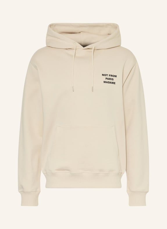 DRÔLE DE MONSIEUR Sweat à capuche LE HOODIE SLOGAN BEIGE