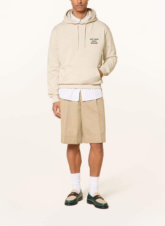 DRÔLE DE MONSIEUR Hoodie LE HOODIE SLOGAN BEIGE