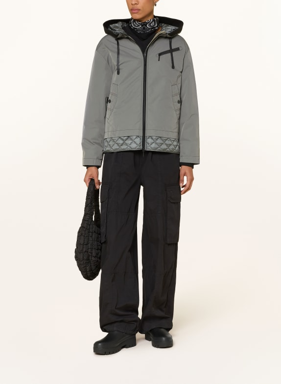 GIL BRET Blouson PETROL / SCHWARZ