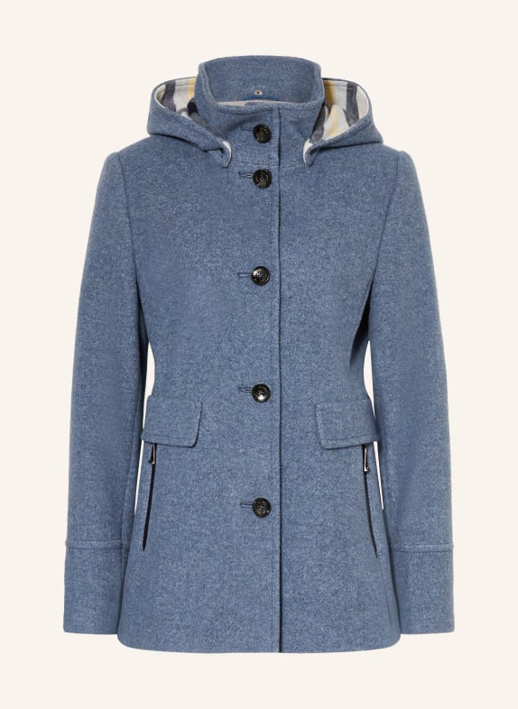 GIL BRET Jas met afneembare capuchon DONKERBLAUW