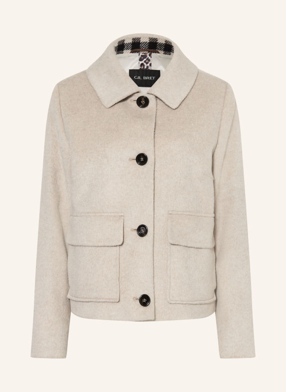 GIL BRET Veste à coupe carrée BEIGE