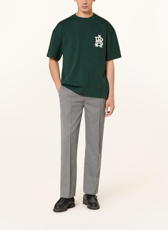 about:blank T-shirt DONKERGROEN / WIT