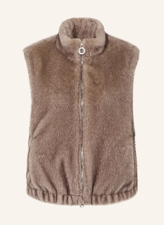 FUCHS SCHMITT Kunstbont-Bodywarmer DETROIT BEIGE