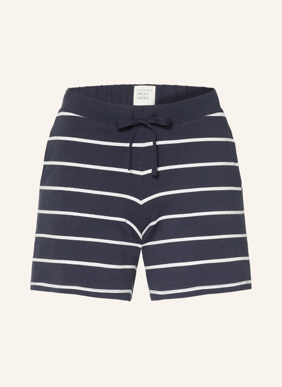 SCHIESSER Schlafshorts MIX + RELAX DUNKELBLAU / WEISS