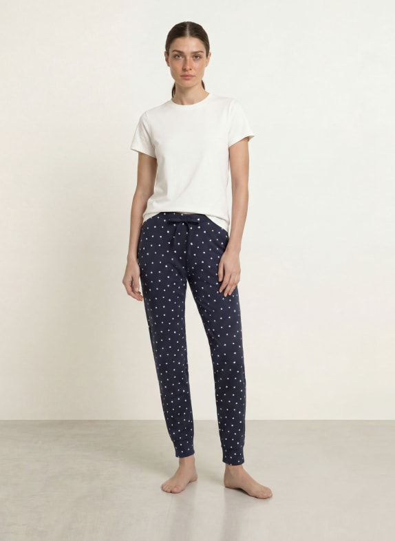 SCHIESSER Slaapbroek MIX + RELAX DONKERBLAUW / WIT