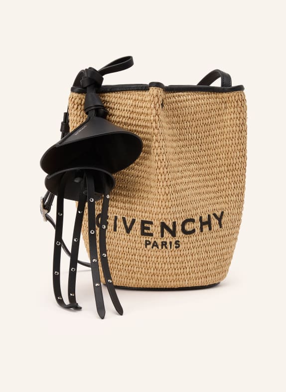 GIVENCHY Geantă de umăr NANO SNAP BEJ / NEGRU