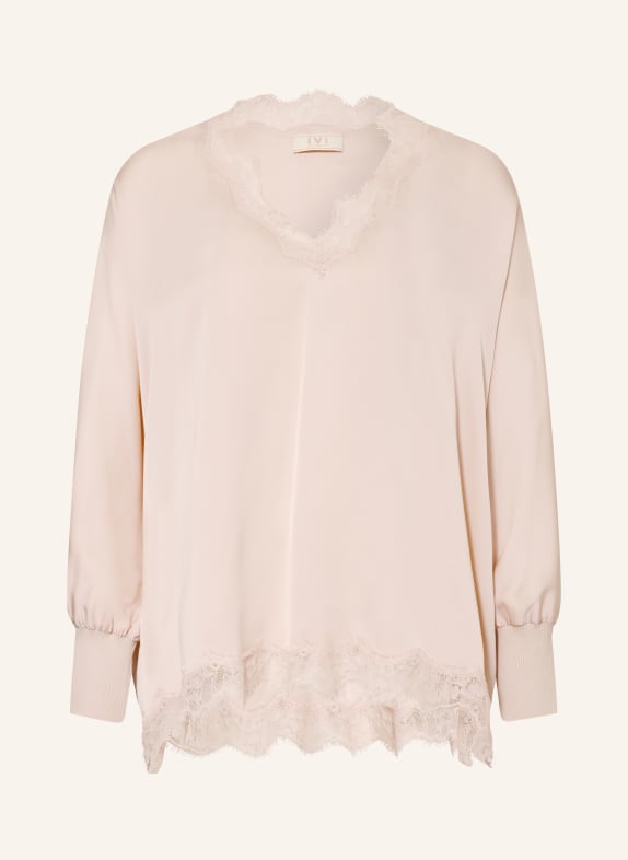 IVI collection Blouse shirt with silk LIGHT PINK