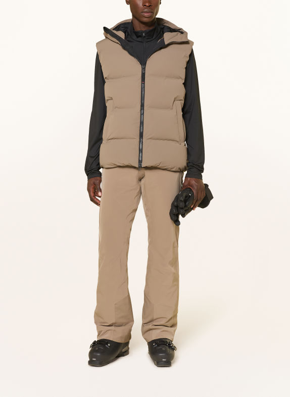FIRE+ICE Veste de ski sans manches GILL MARRON CLAIR