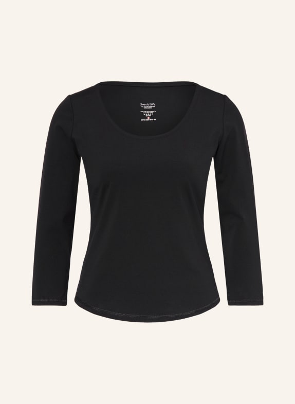 Sweaty Betty Shirt ULTIMATE STUDIO mit 3/4-Arm SCHWARZ