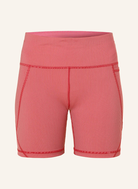 Sweaty Betty Legginsy POWER 6" CZERWONY / RÓŻOWY