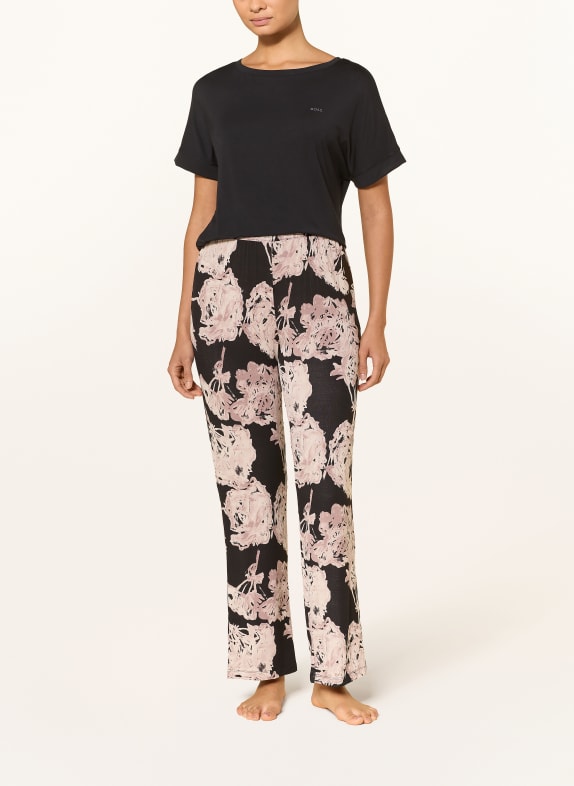BOSS Pyjamas ESSENCE SVART / GAMMALROSA