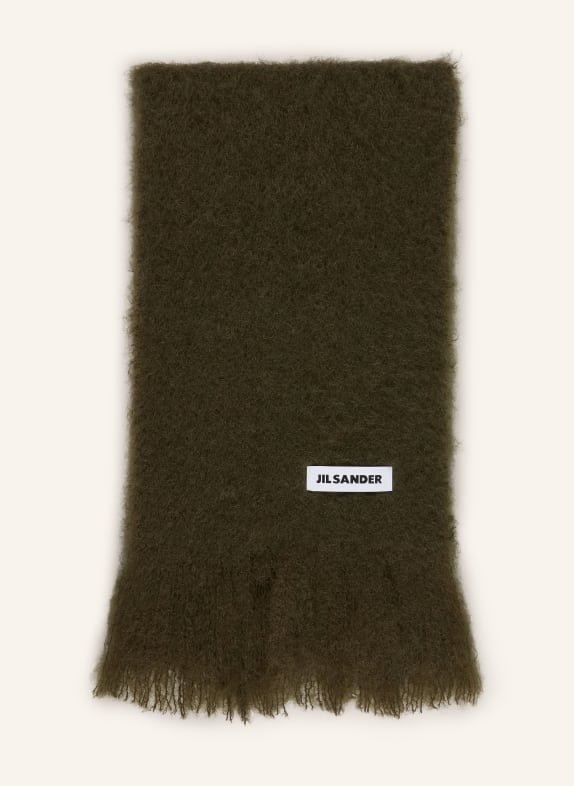 JIL SANDER Écharpe en mohair GROEN