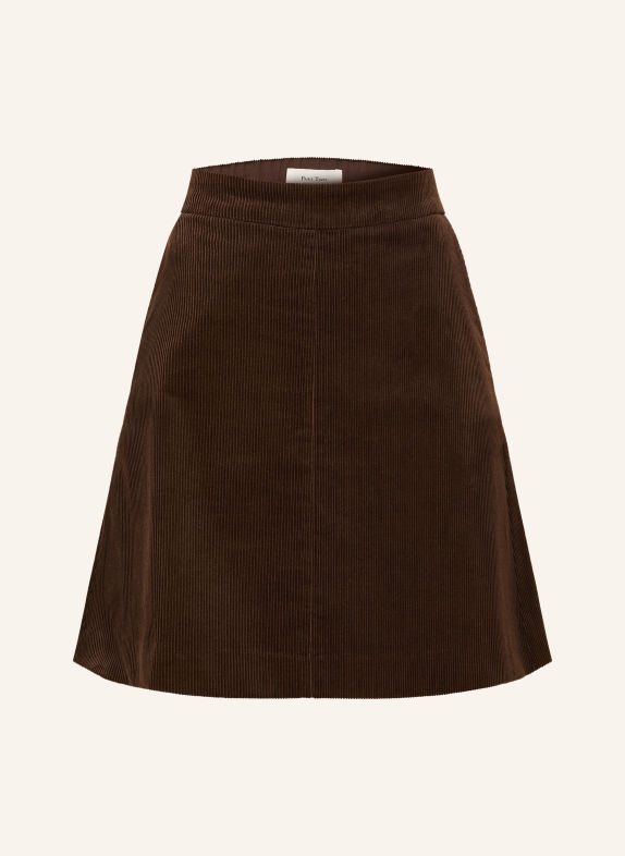 Part Two Corduroyrok MARRON FONCÉ