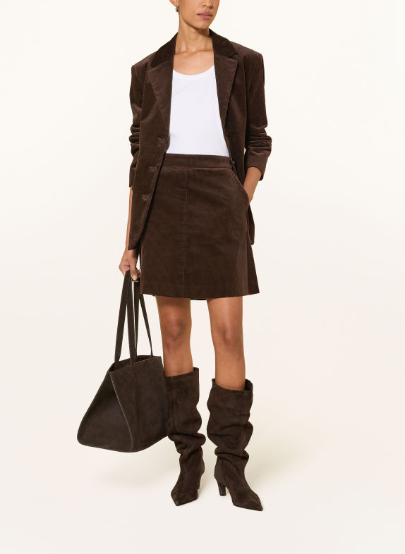 Part Two Corduroyrok MARRON FONCÉ