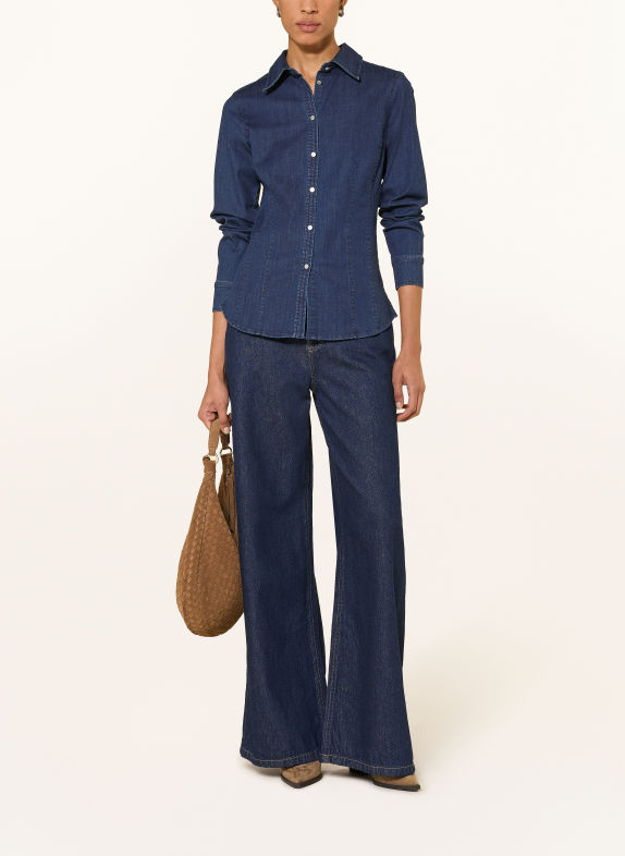 Part Two Jeansblouse CHERINA DONKERBLAUW